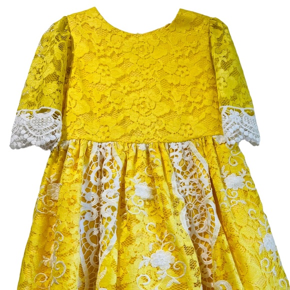 PATACHOU***Stunning Elegant Lace Dress***Size 8Y $188 - Picture 3 of 6